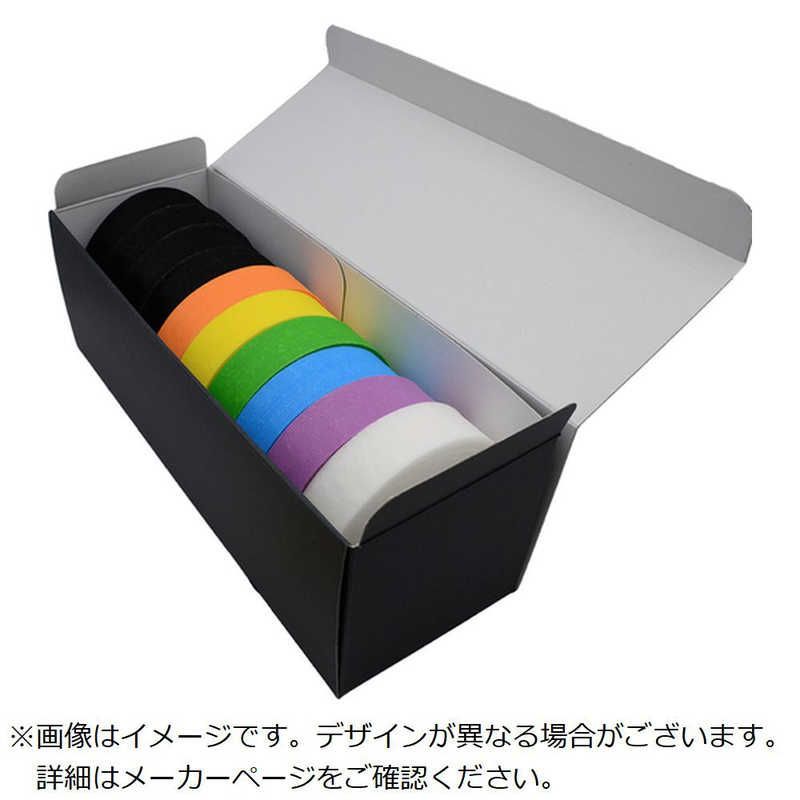 送料無料 ♥ 未開梱 RIPTIE 面ファスナー リップラップ eco箱 25.4mm×9.14m 10巻入 虹 BXG1030RW10