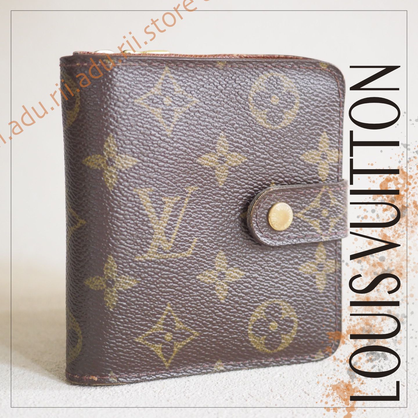 ルイヴィトン LOUIS VUITTON モノグラム コンパクトジップ モノグラム ...