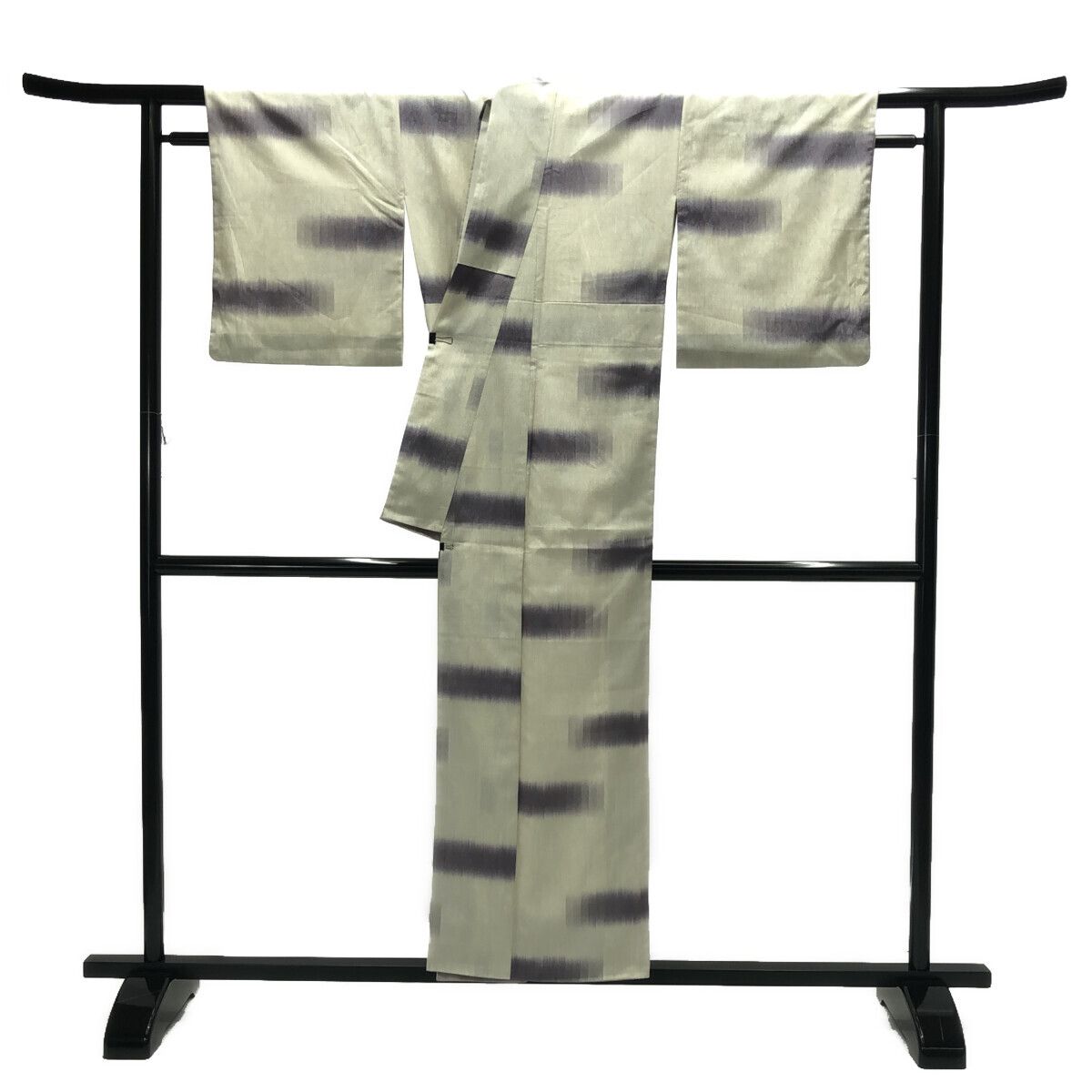 小紋/ぼかし/美品/白×紫/仕立上がり/適応身長148～155㎝/9584 - メルカリ