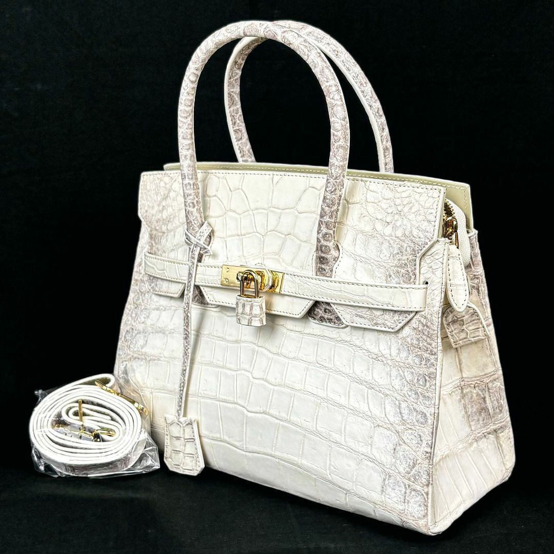 希少・新品・1点物】ヒマラヤクロコダイルバッグ ショルダー ハンド
