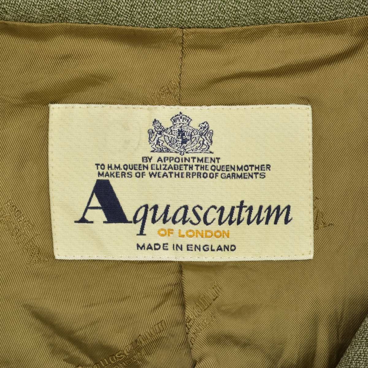 Aquascutum】イングランド製 ステンカラー ギャバジンコート - メルカリ