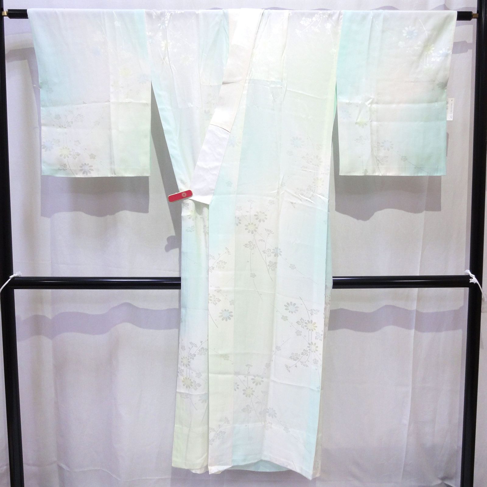 正絹 襦袢 着物 花 No.200701-0330 梱包サイズ60
