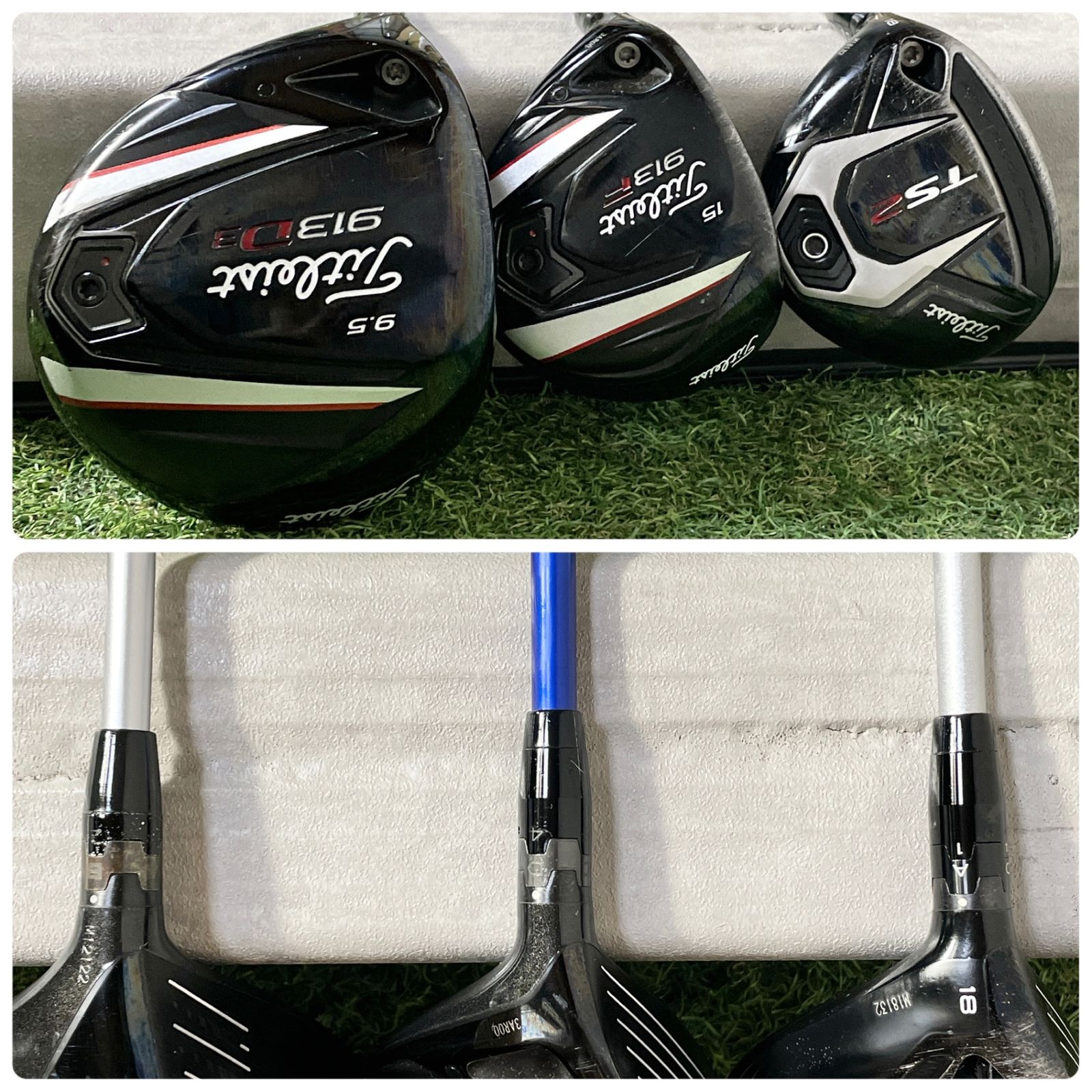 貴重なレフティ】タイトリスト 913D3 ゴルフクラブセット 13本 R 左用