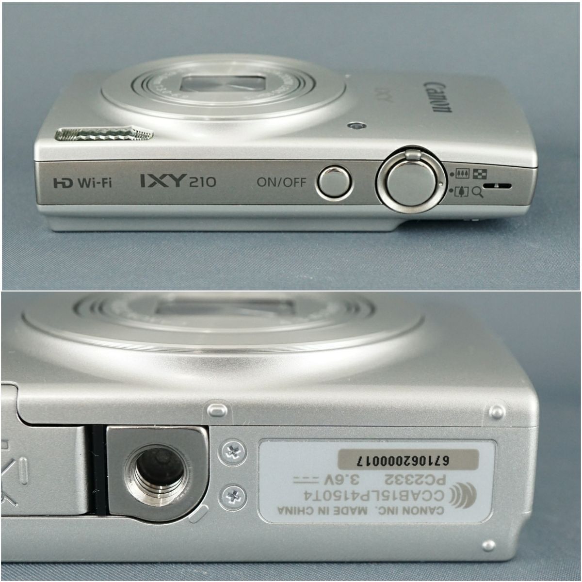 Canon IXY 210 USED美品 デジタルカメラ 本体＋バッテリー 光学10倍ズーム コンデジ 軽量 Wi-Fi シルバー 完動品 即日発送  安心保証 CP3099