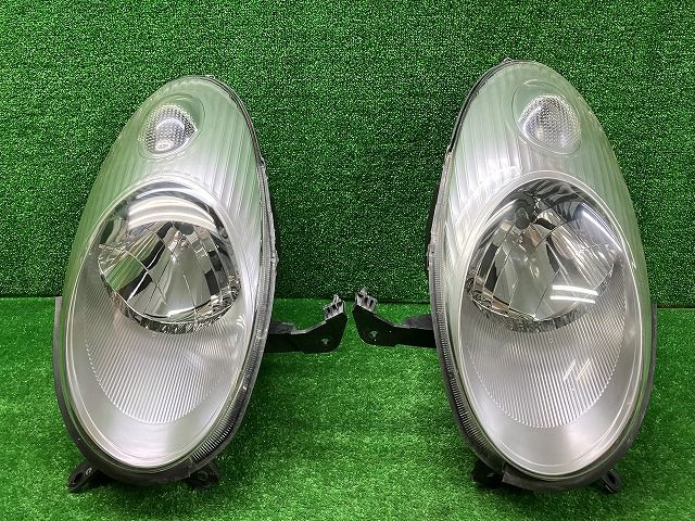 比較的綺麗 日産 K12/BNK12 マーチ 前期 ヘッドライト左右 ハロゲン 1704 レベ無 250111261