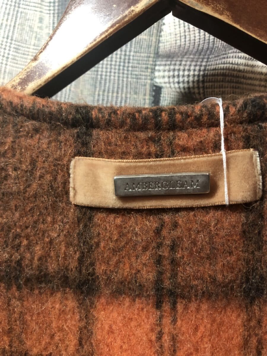 福岡 AMBERGLEAM - Reversible Wool Vest アンバーグリーム リバーシブル ウール ベスト オレンジ FK