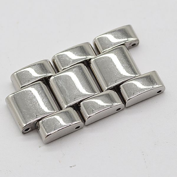 【純正】レ・ジェネヴェ 72007 コマ シルバーカラー 16ｍｍ用 腕時計用 良品 エポス 純正コマ シルバーカラー 3コマ 17mm用 メンズ