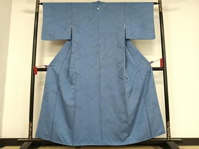 平和屋着物 上質な色無地 杜若色 正絹 AABA4997np