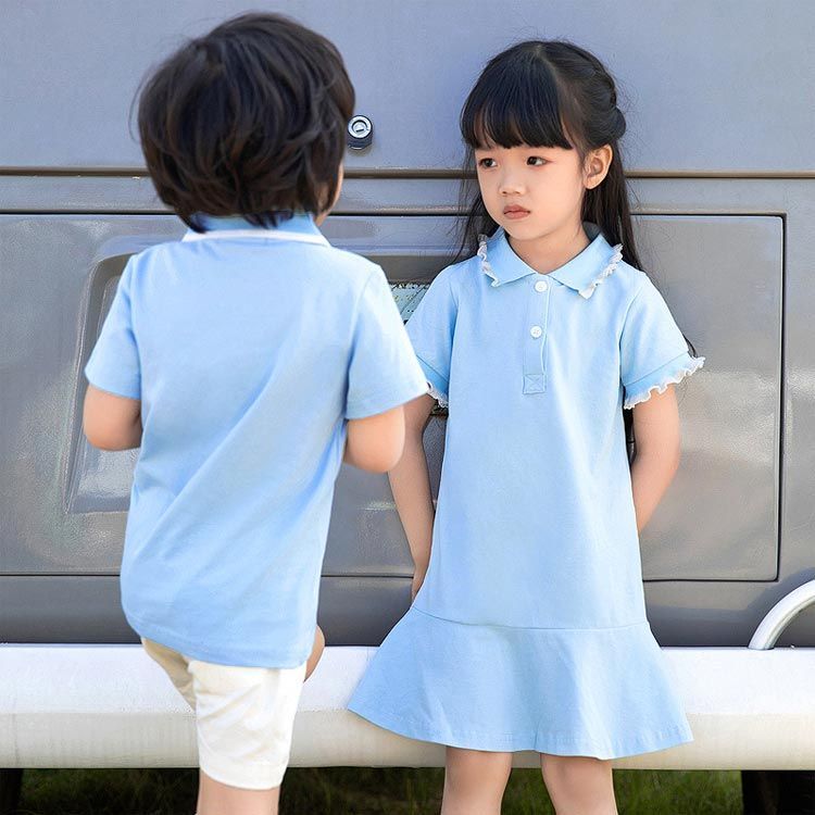 親子2点セット　新品　未使用　親子リンク　白襟ドットワンピース ll002_02.jpg