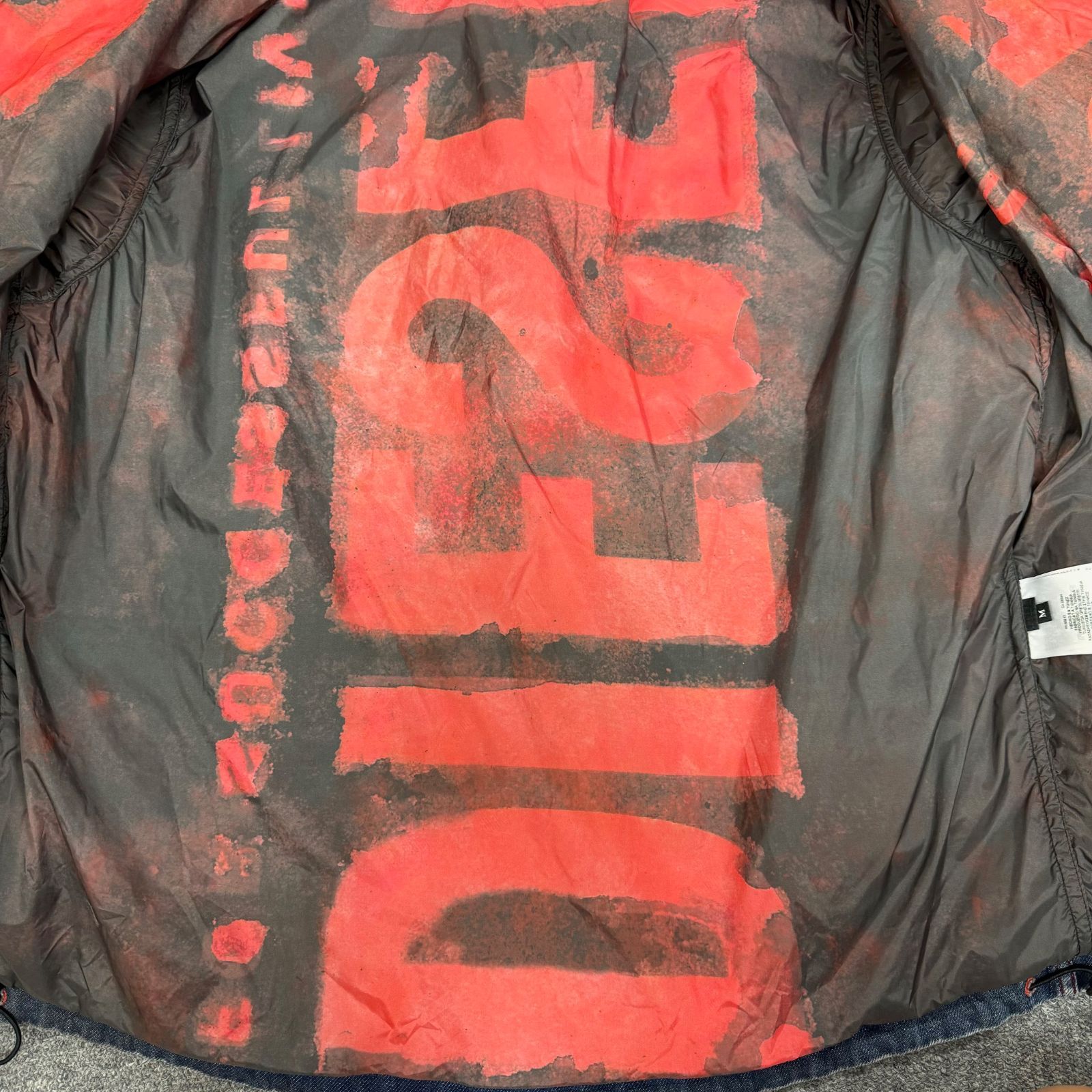Diesel 24SS D-Krap-Fse シースルー デニムジップ ブルゾン Gジャン