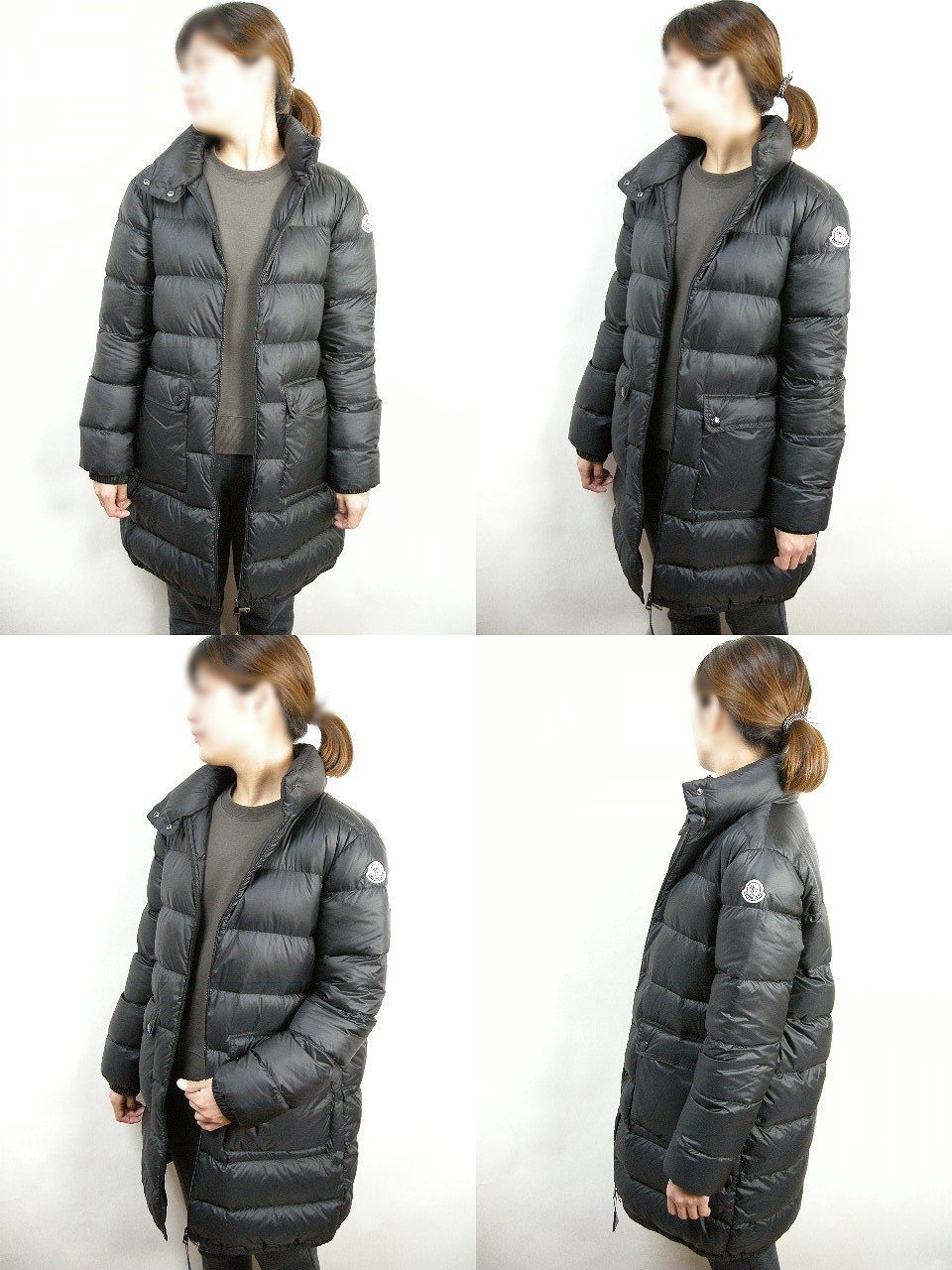 サイズ1□新品□モンクレール ABRICOTIER ライトダウンコート ブラック 