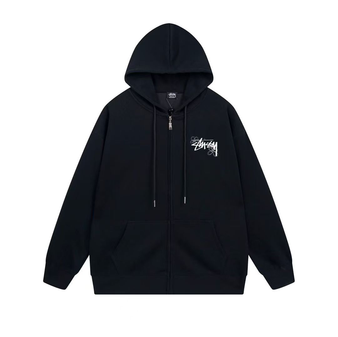 新品未使用】2025新作Stussy ステューシー ジップパーカー 男女兼用