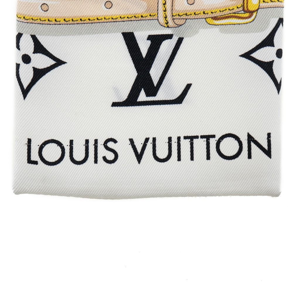 【LOUIS VUITTON】ルイ・ヴィトン バンドー・モノグラム コンフィデンシャル M78656 シルク 黒 レディース スカーフ