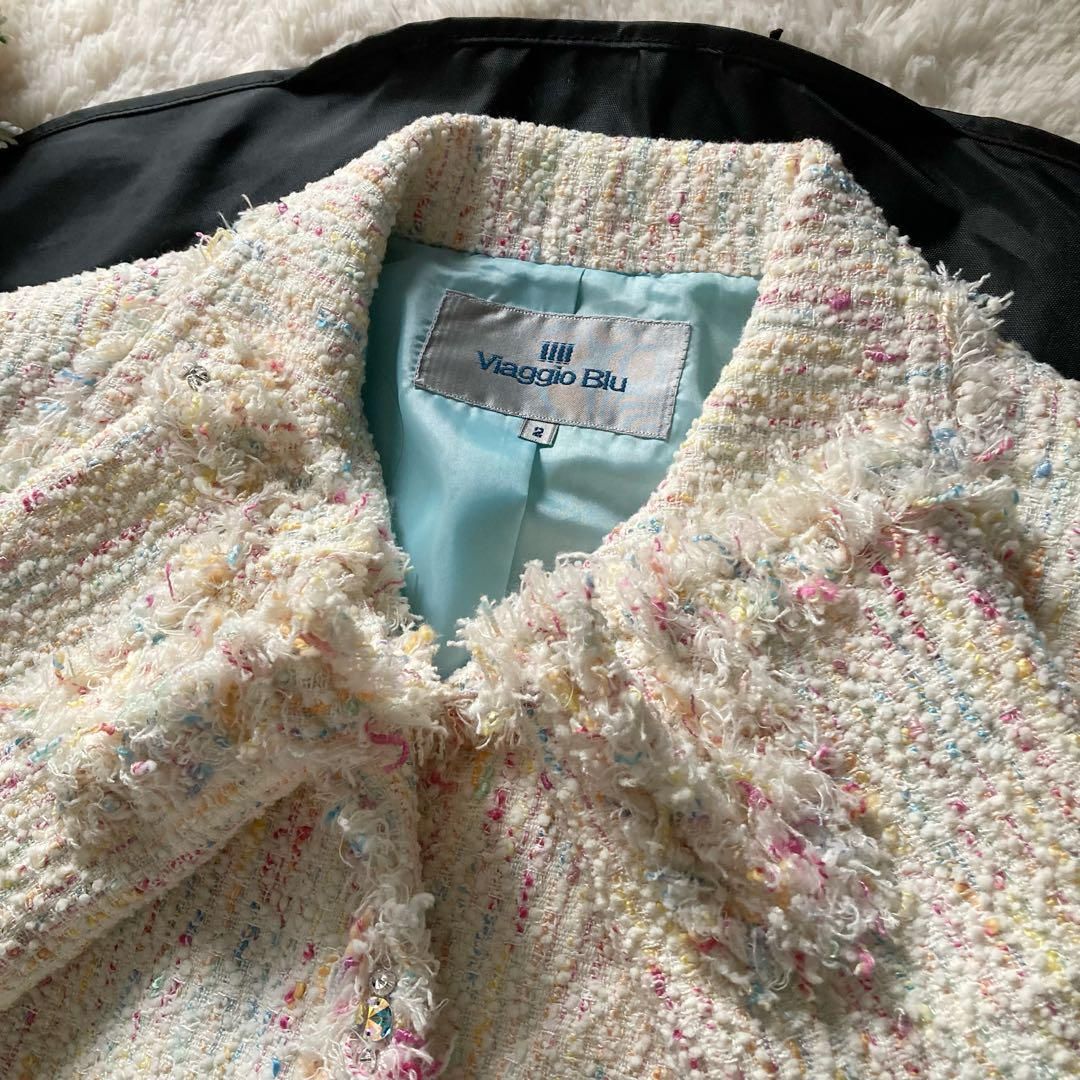 ファンシーツイード ワンピーススーツ