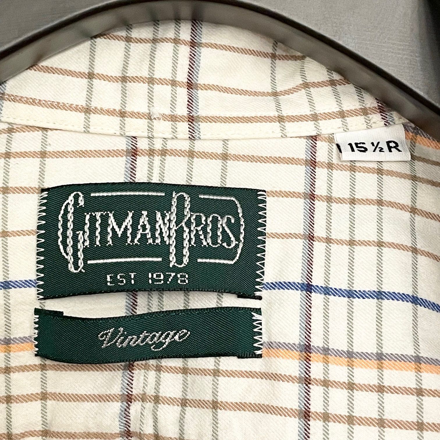 SHIPS 取り扱い】 MADE IN USA製 GITMAN BROS VINTAGE チェック柄半袖 