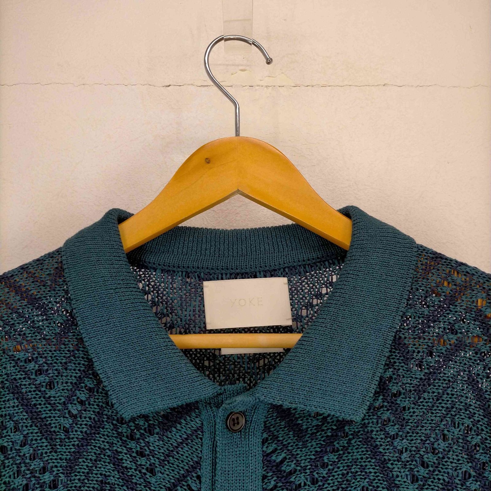 YOKE 23ss HERRINGBONE MESH SHIRT | www.causus.be