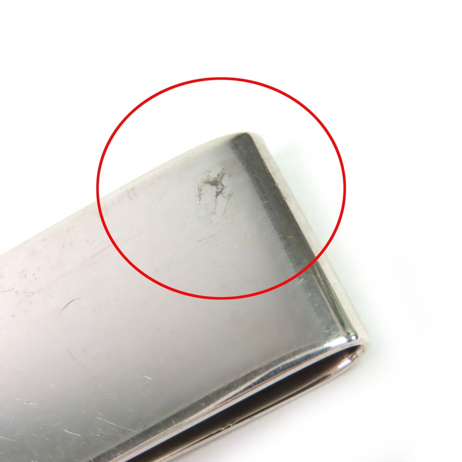 良品△TIFFANY&Co. ティファニー SV925 ロゴ刻印入り ビルクリップ 札