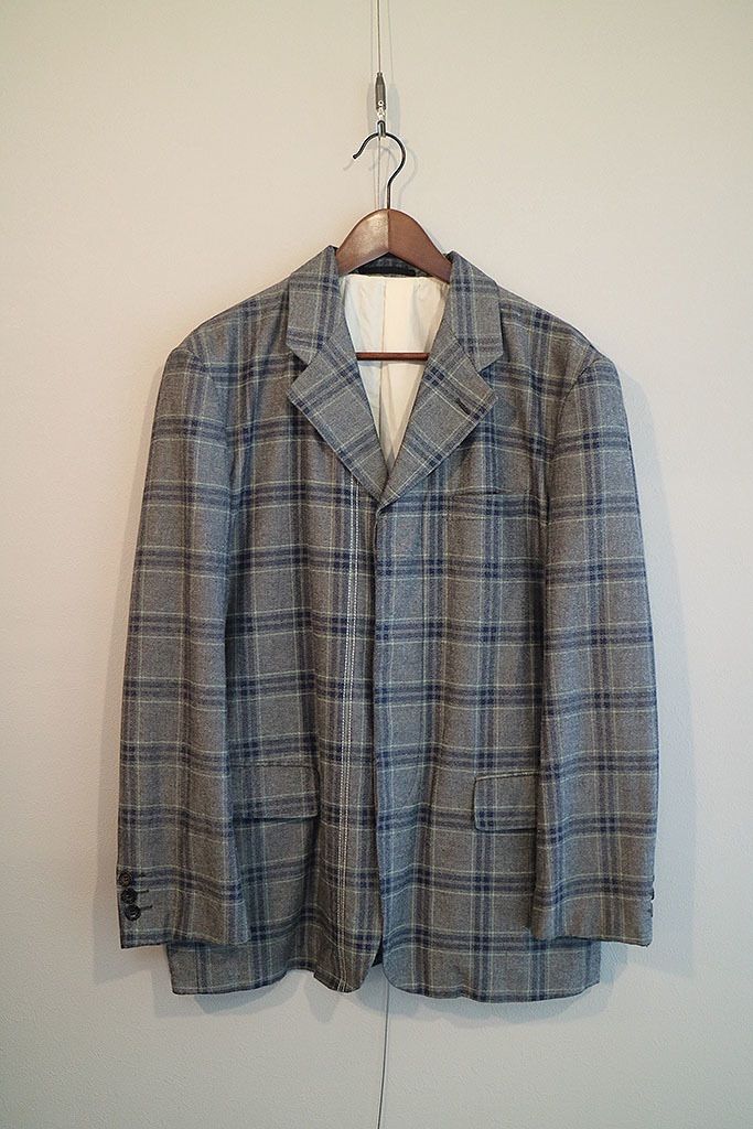 【AD1990】コムデギャルソンオム チェック テーラードジャケット アーカイブ 90's COMME des GARCONS HOMME チェックテーラードジャケット