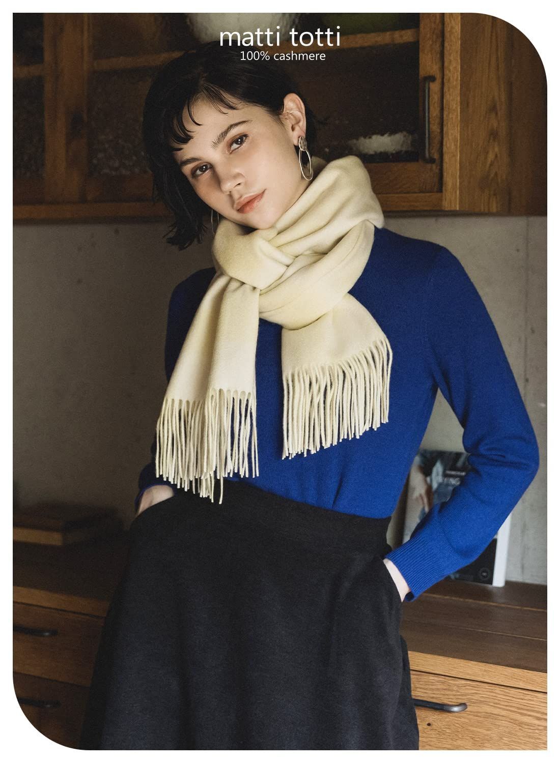 色名: #38. ハニー × ミルク】チェック柄 totti24色極上のカシミ  