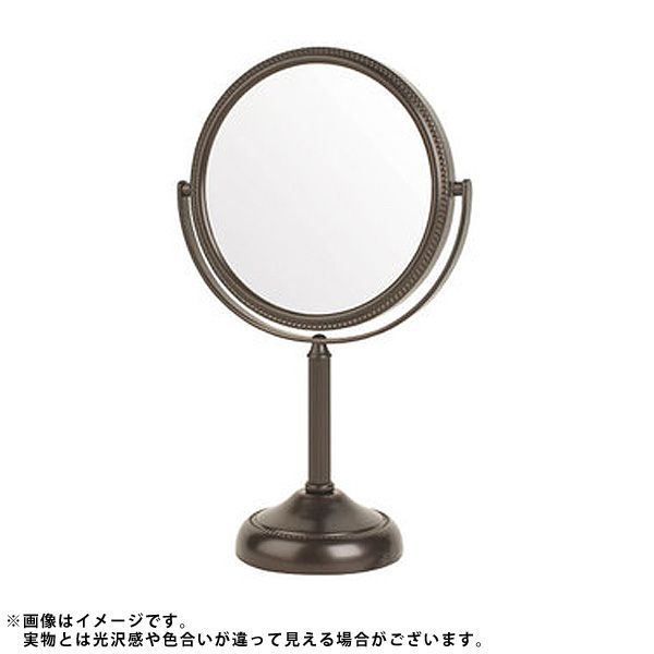 動画説明あり USA 品| ホテル御用達 Jerdon ジェルドン | JP910BZP ブロンズ 拡大鏡 鏡面 直径15cm 10倍率 等倍率 卓上型テーブルミラー