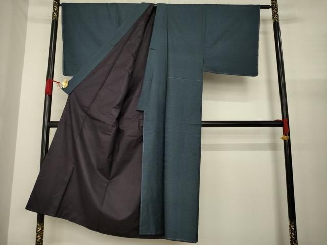 平和屋着物○男性 本場大島紬 アンサンブル 80亀甲 総詰め 正絹 逸品