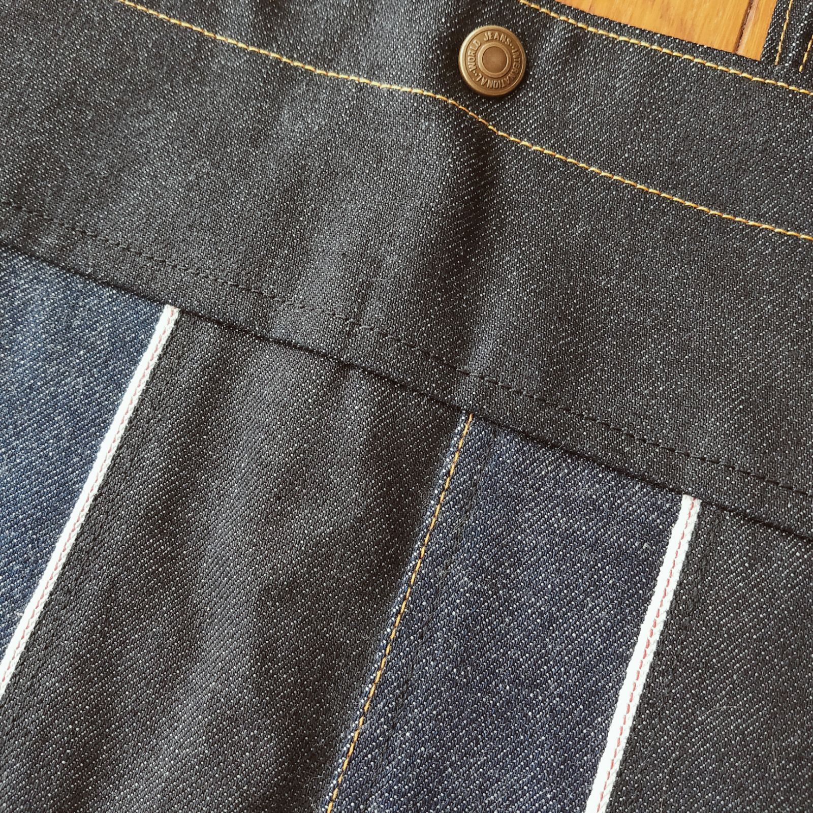 ㊵ トートバッグ ☆ 岡山デニム ヒッコリー パッチワーク