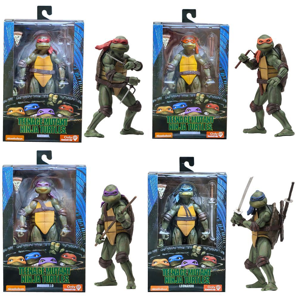 1990年映画版 忍者タートルズ TMNT アクションフィギュア 高品質 モデル｜可動関節 コレクション用手作り模型