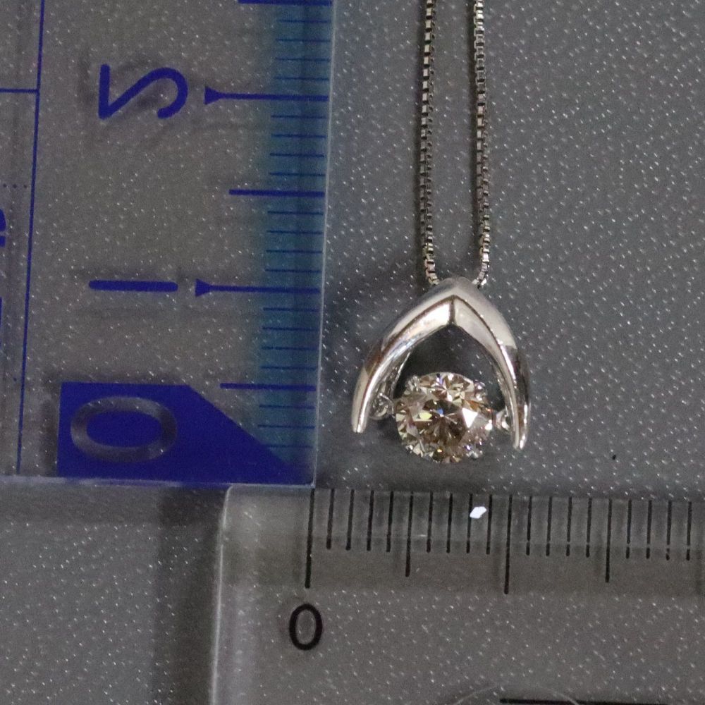 Pt900/850ダイヤモンドペンダント D0.45 2.1g