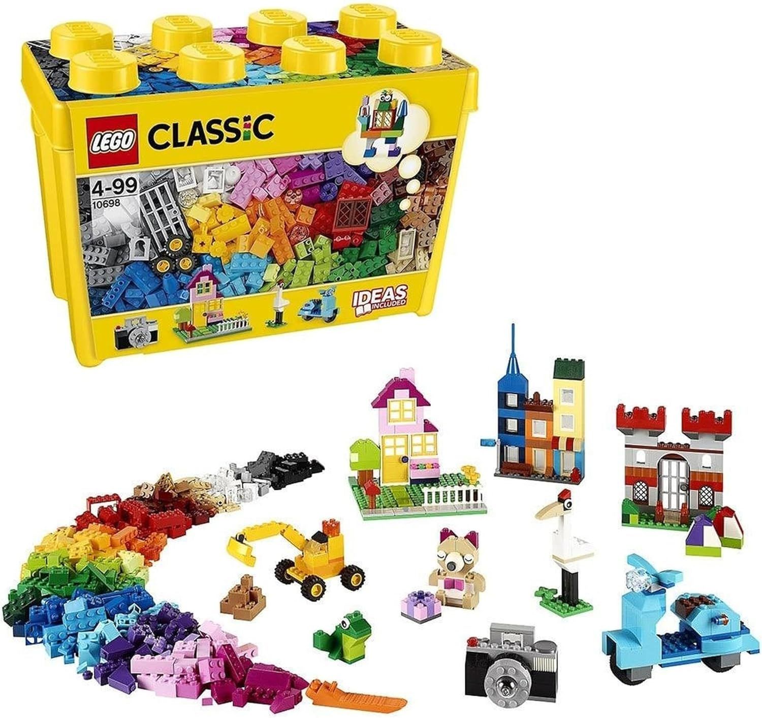 レゴ(LEGO) クラシック 黄色のアイデアボックス u003cスペシャルu003e おもちゃ 玩具 誕生日 プレゼント ブロック 知育 男の子 女の子 子供 4歳 5歳 6歳 7歳 ごっこ遊び おままごと 街づくり 10698