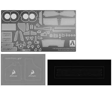 [Used] Plastic Model 1/24 Lamborghini Murcielago LP670-4 SV Common Detail Up Parts Set “Supercar Etched Parts No. 3” [007075]