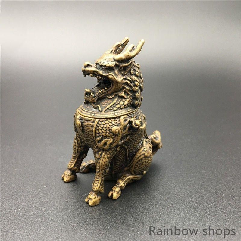 麒麟 銅器 銅製品 鎮宅辟邪 開運風水 招財 置物 工芸品 装飾品 新品未使用】麒麟香炉 銅器 銅製品 鎮宅辟邪 開運風水 招財 置物