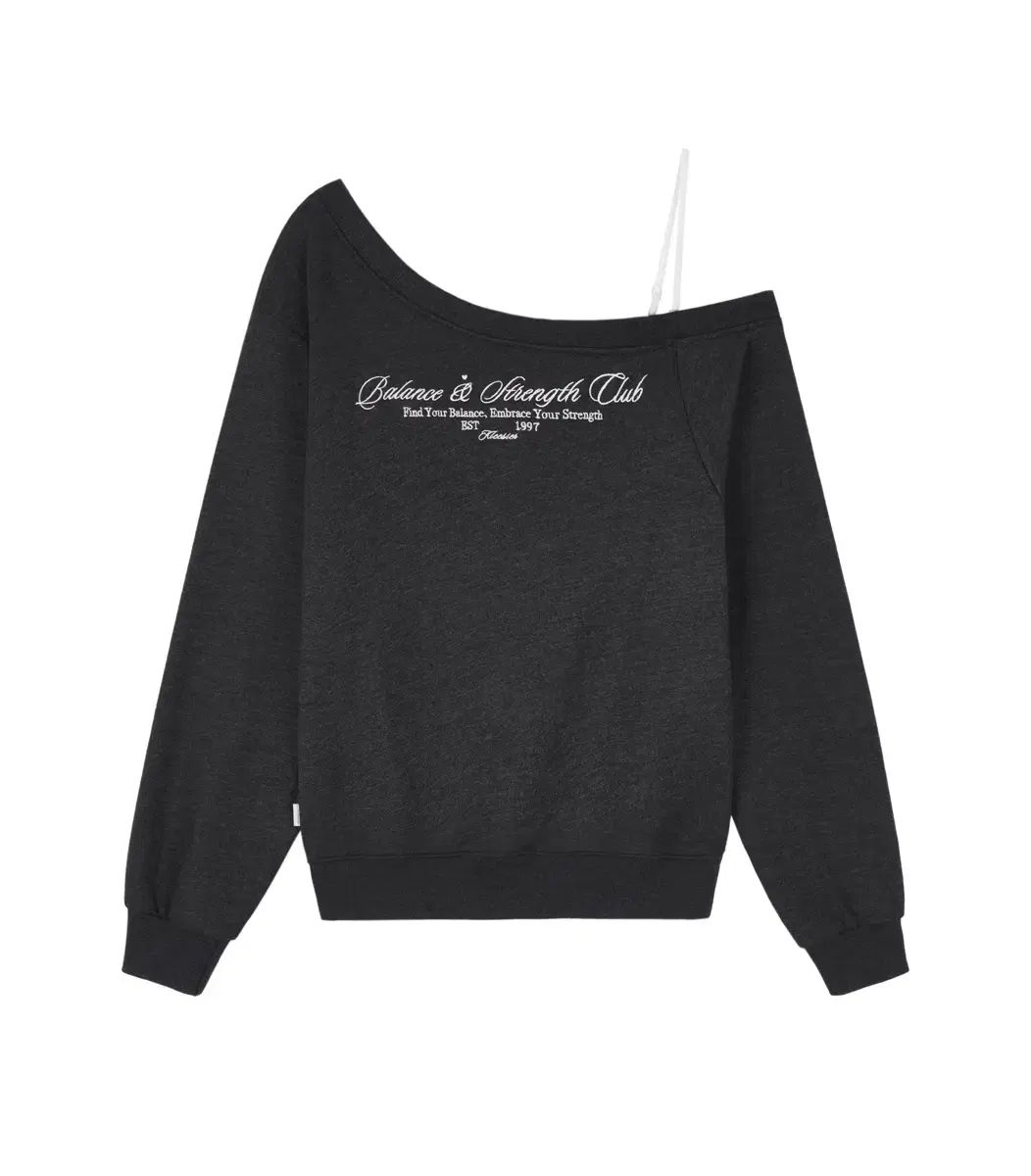 オフショルダー スウェットシャツ