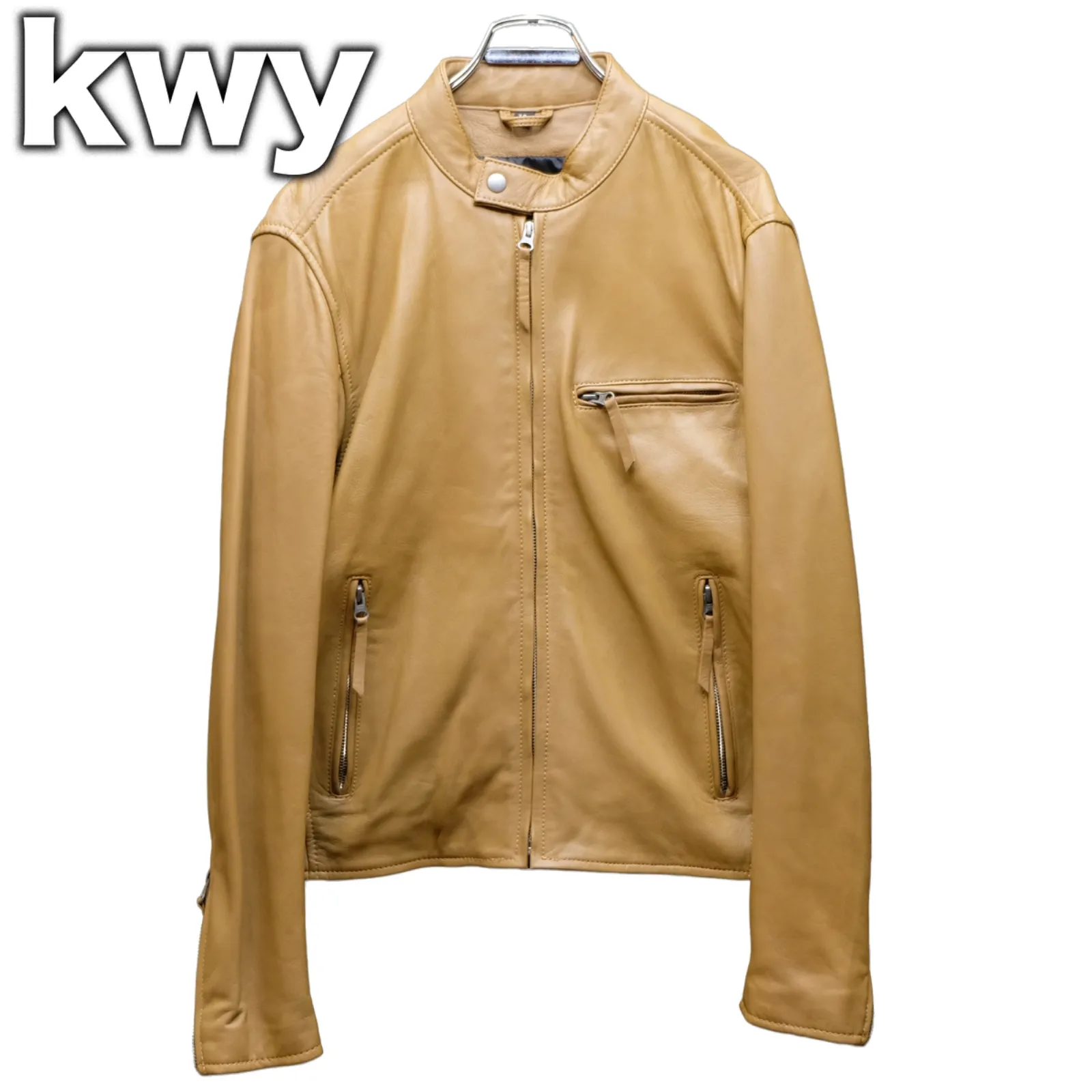 年始限定‼️kwy ライダースシングルライダースジャケット 36 2026年最新】kwy ライダースの人気アイテム - メルカリ