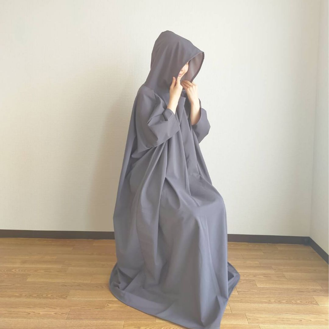 【ぽこ☆購入前にコメントください☆】 よもぎ蒸し用マント よもぎ蒸しマント】発汗をサポートするインナー付き(日本製