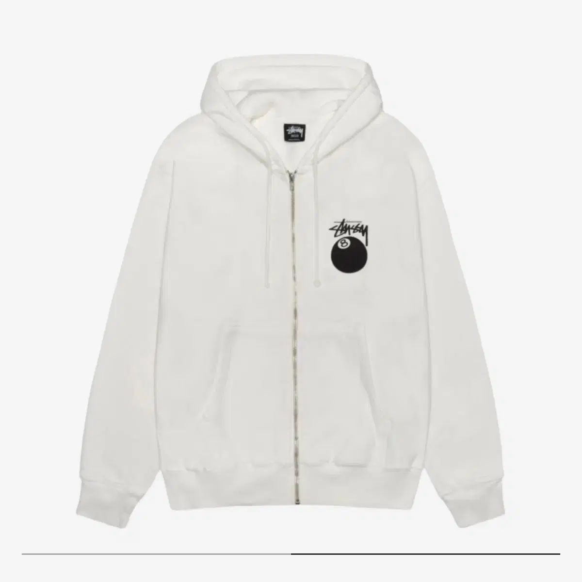 最終大幅値下げ　stussy zip パーカー　ステューシー　激レア STUSSY(ステューシー) フード付き ジップアップパーカー （ 8