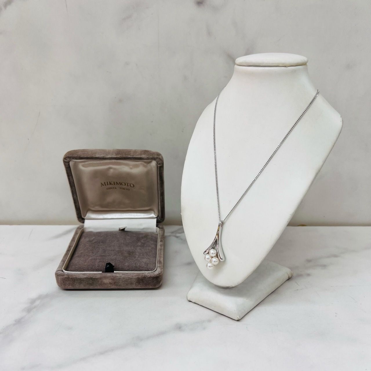 美品 MIKIMOTO ミキモト パールネックレス アコヤベビー SV925