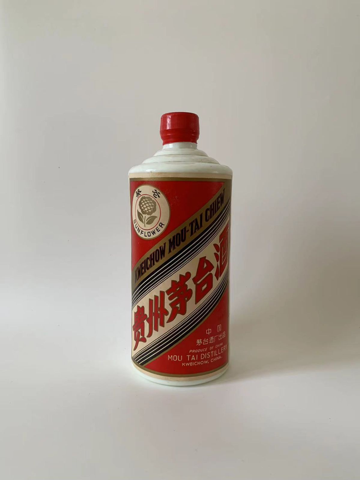 中国古酒 貴州茅台酒 マオタイ 葵花  サンフラワーラベル 約1014g 1979年3月26日 未開封