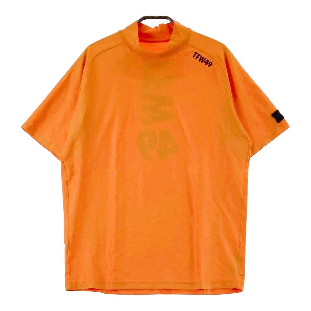 サイズ L TFW49 ティーエフダブリューフォーティーナイン ハイネック 半袖インナーTシャツ オレンジ系 240101393376 ゴルフウェア メンズ ストスト