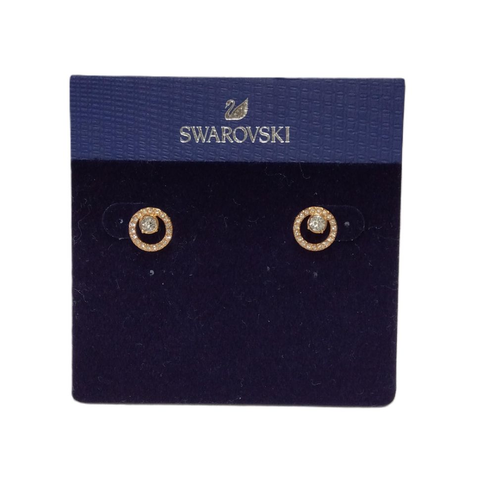スワロフスキー SWAROVSKI Creativity Circle Small ピアス 5199827 ゴールド【中古】 - メルカリ