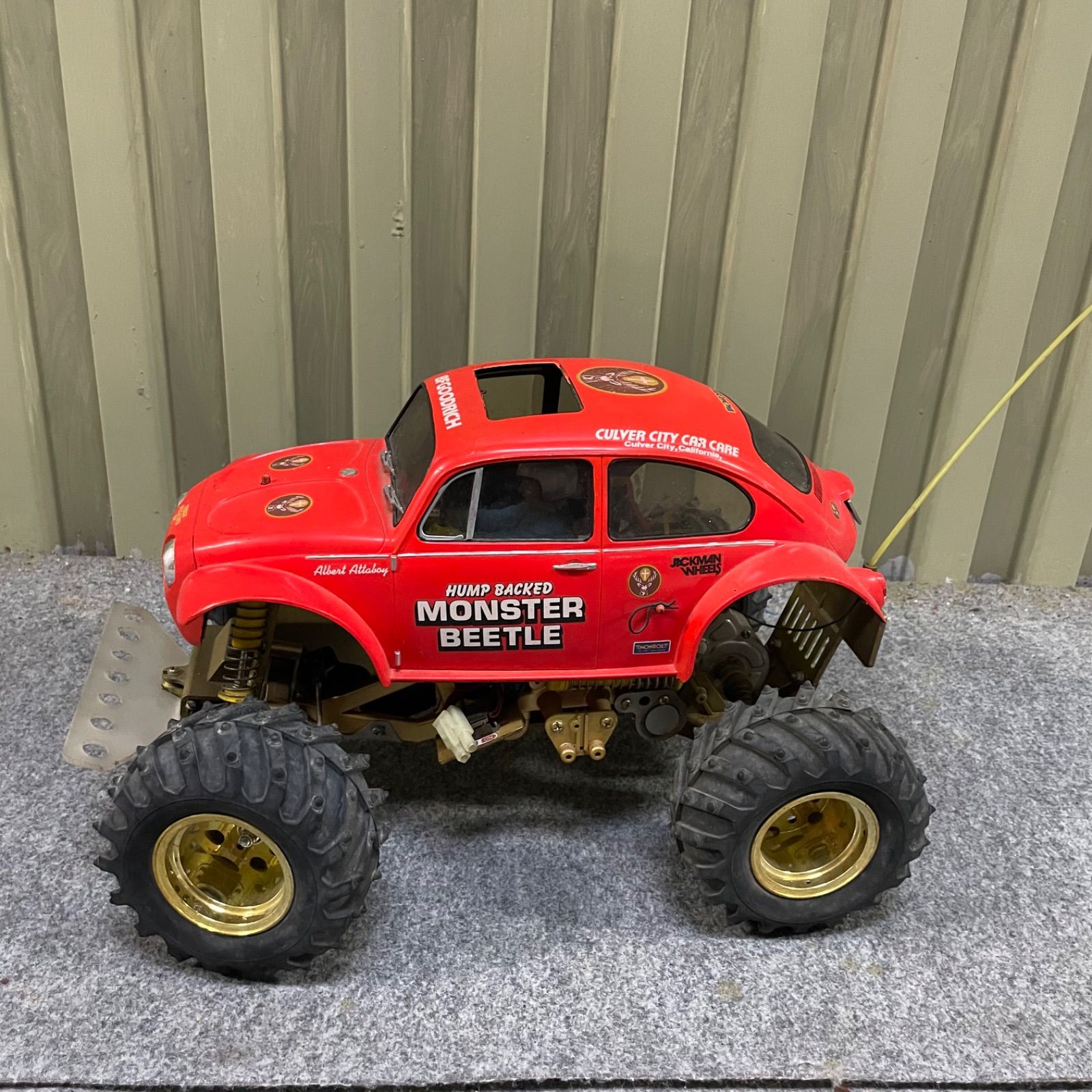 レトロ　ラジコン　ジャンク ♭ 昭和レトロ ラジコン モンスタービートル 車 おもちゃ