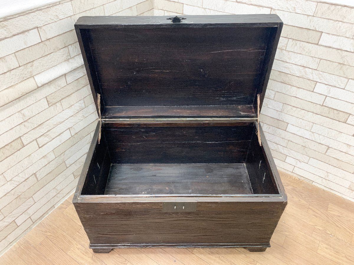 李朝家具 バンダジ バンダチ 幅75cm 半閉櫃 李朝箪笥 木製収納箱 木箱