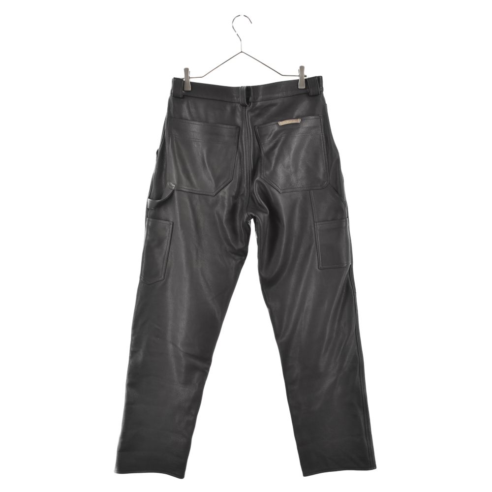 CHROME HEARTS (クロムハーツ) CARPENTER FLERKNEE PANTS LTHR レザー 