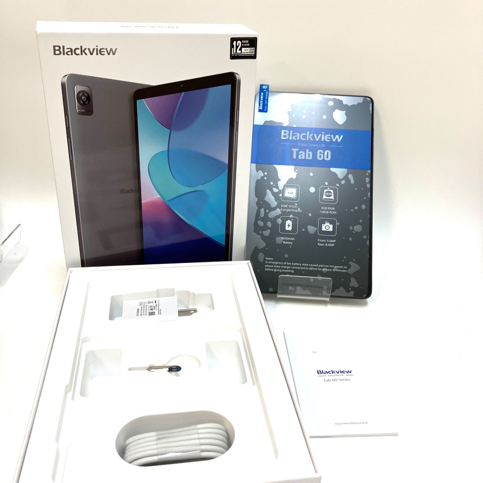 ＊Black view＊美品 開封済 tab60 アンドロイドタブレット Black view＊美品✨開封済み 未使用品 付属品有 tab60 ブラック