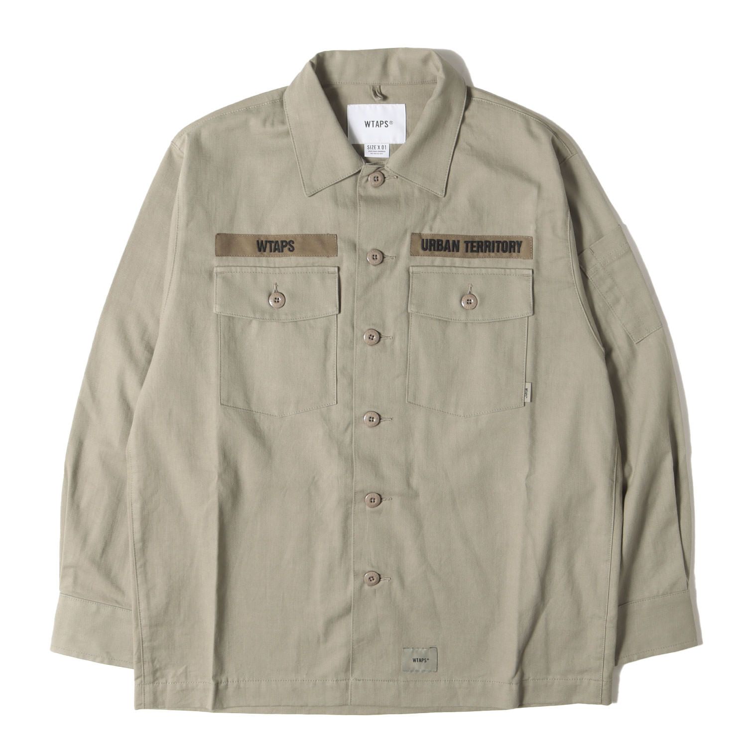 新品】WTAPS ダブルタップス シャツ コヨーテブラウン サイズ:S | 21AW 