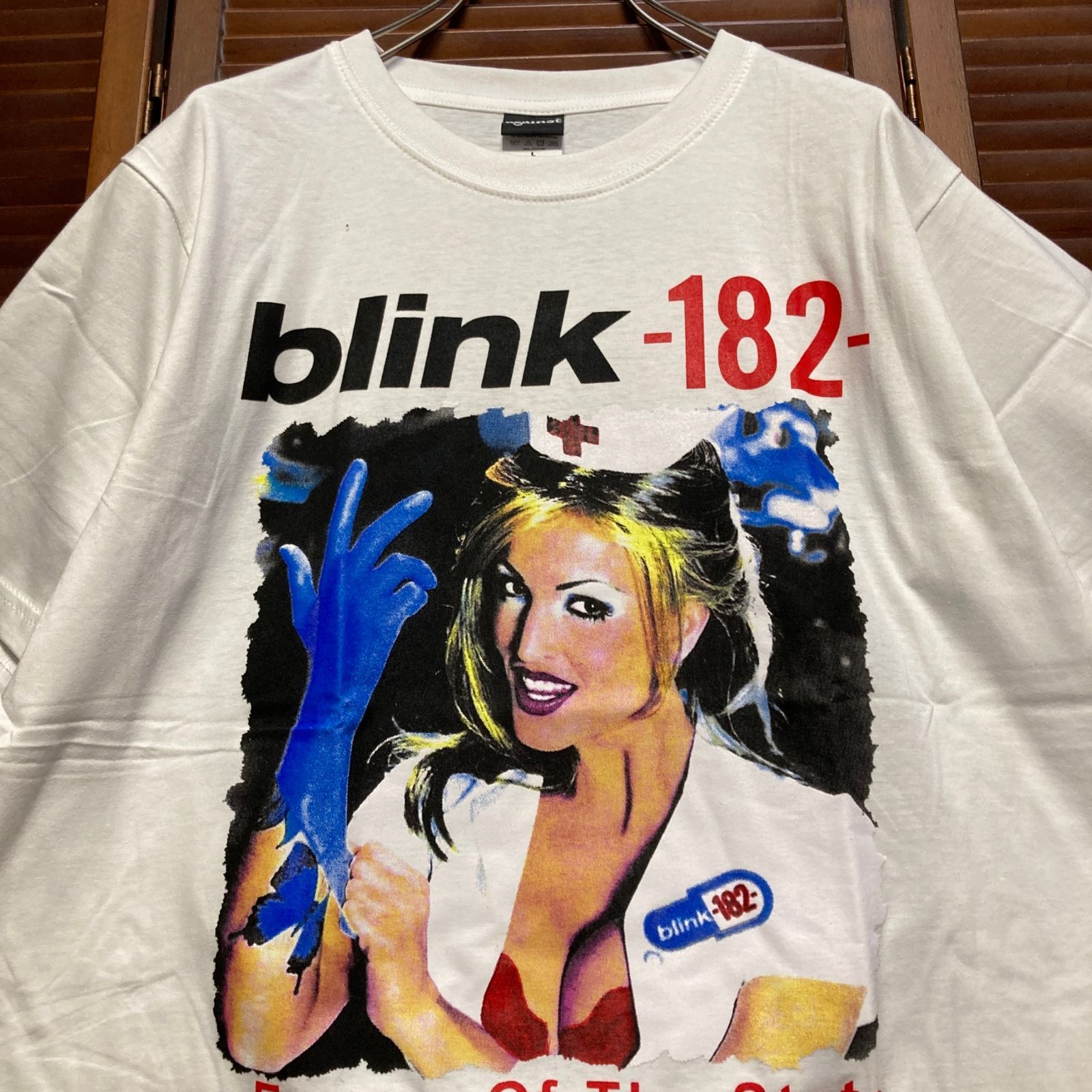 ブリンク182 blink-182 白 ピンナップガール バンド Tシャツ tee