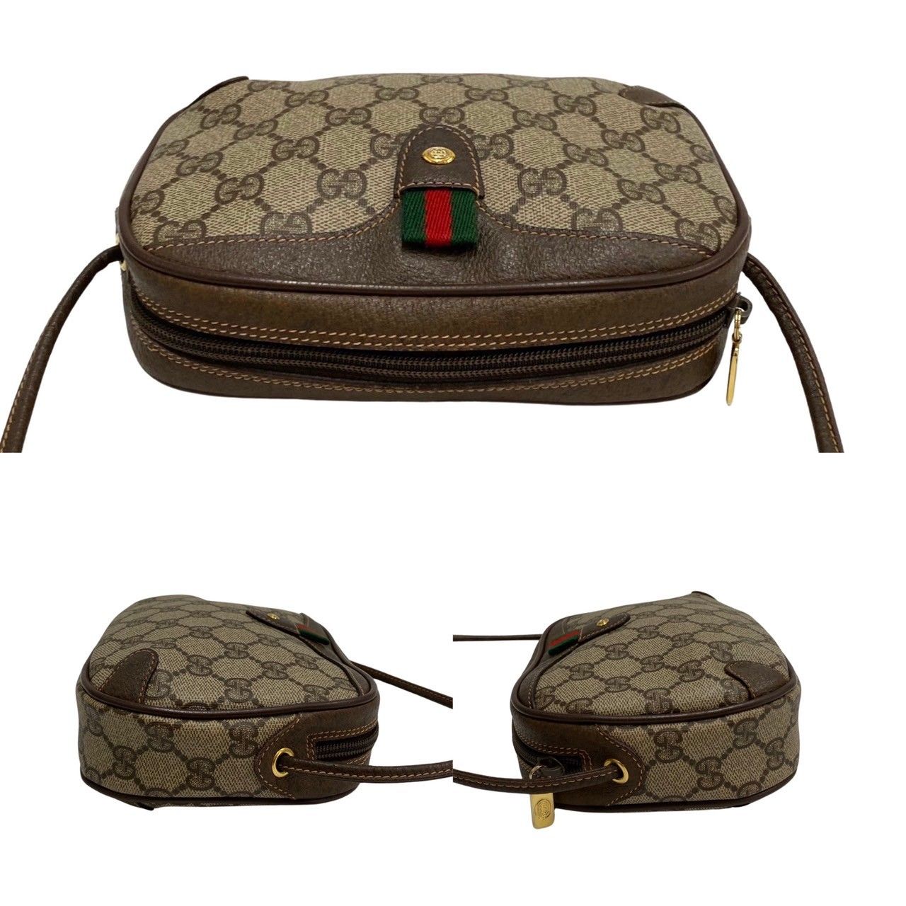 ほぼ未使用 GUCCI オールドグッチ グッチ ヴィンテージ シェリーライン