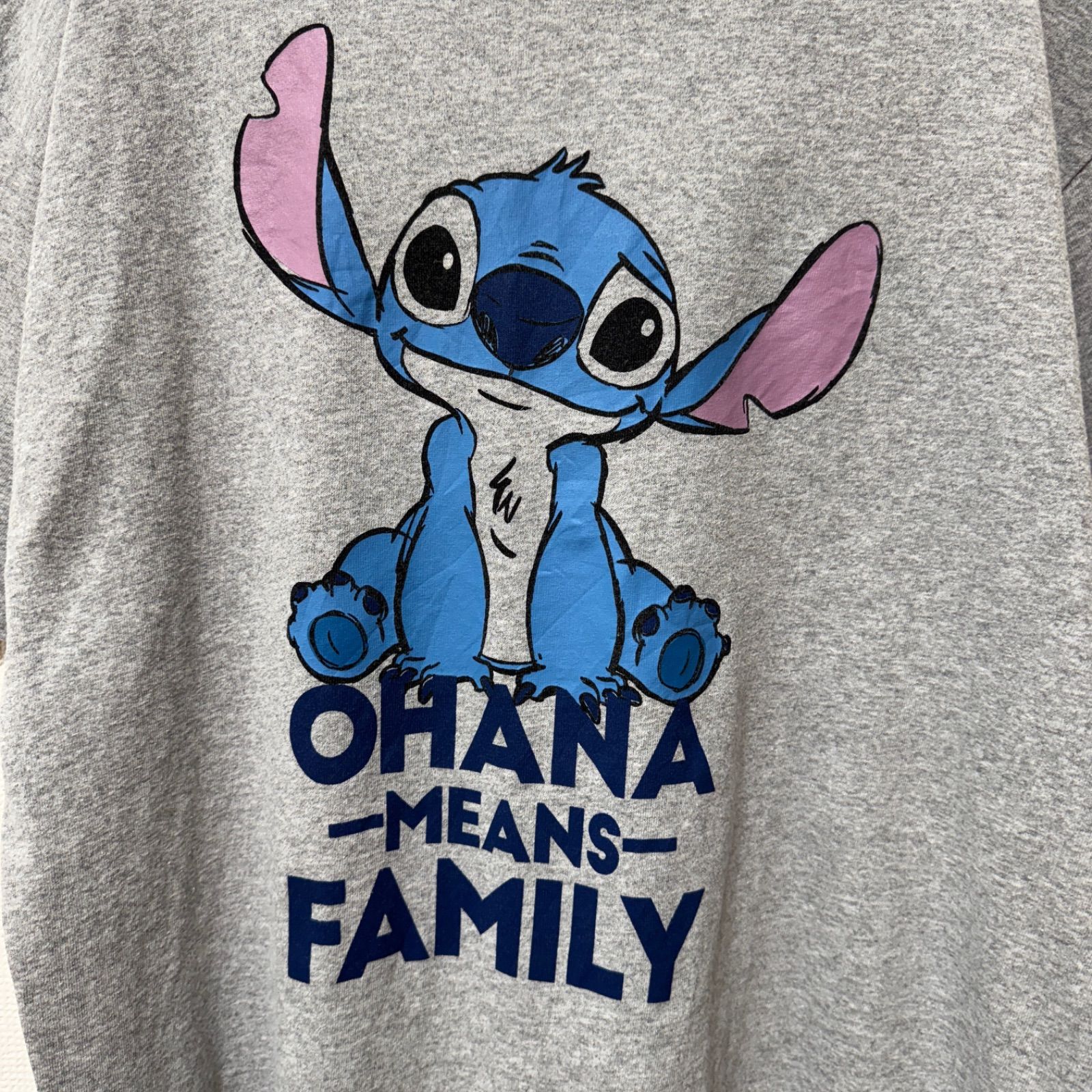 ヴィンテージ　ディズニー　Disney　リロ&スティッチ　00's古着　Tシャツ スティッチ Tシャツ XLサイズ グレー 00s LILO＆STITCH リロ