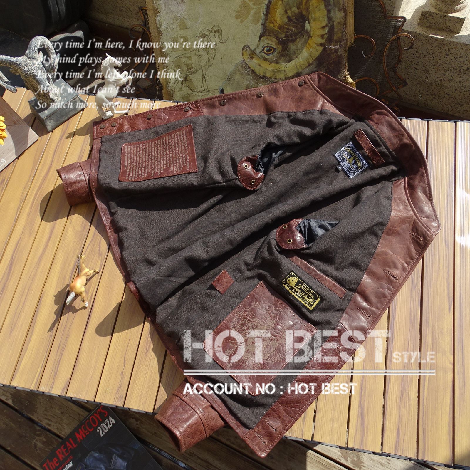 0.9mm ホースハイド 復刻30's A-1タイプ アインシュタイン 柔らかめ 革