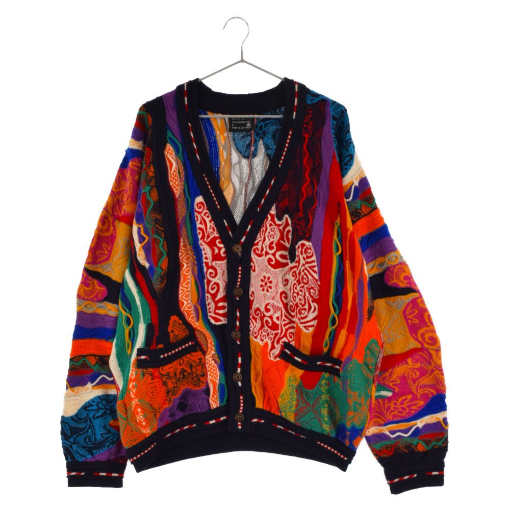 COOGI (クージー) 90s VINTAGE 3Dニットカーディガン 立体編み マルチ