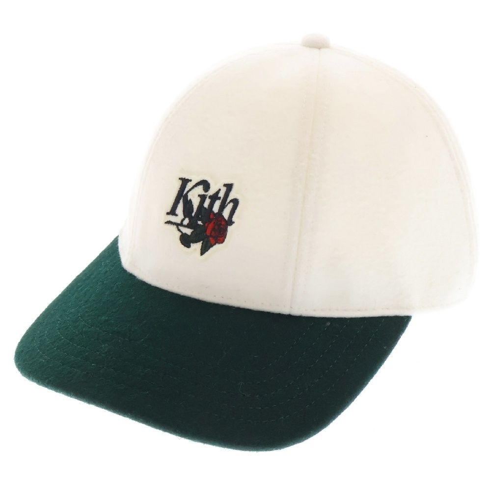KITH キス Richards Wool Cricket Cap リチャード ウール クリケット キャップ 帽子 ホワイト|グリーン
